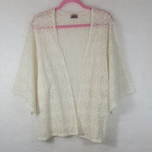 Juniper Ln Elegant Cream Lace Sweater S/CH